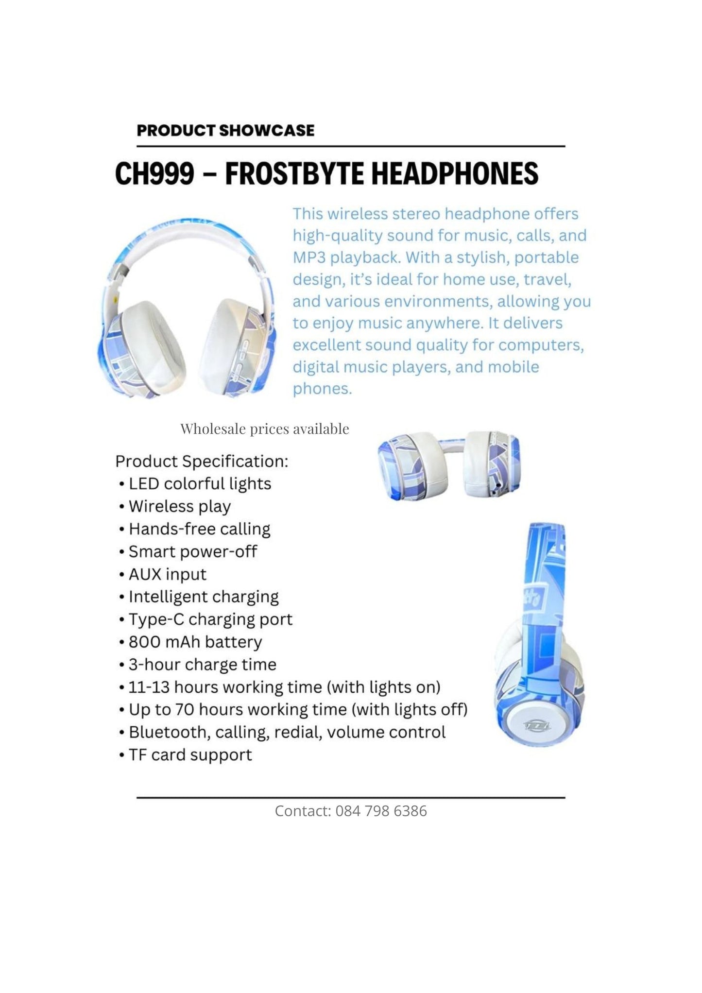 FrostByte Headphones (CH999)