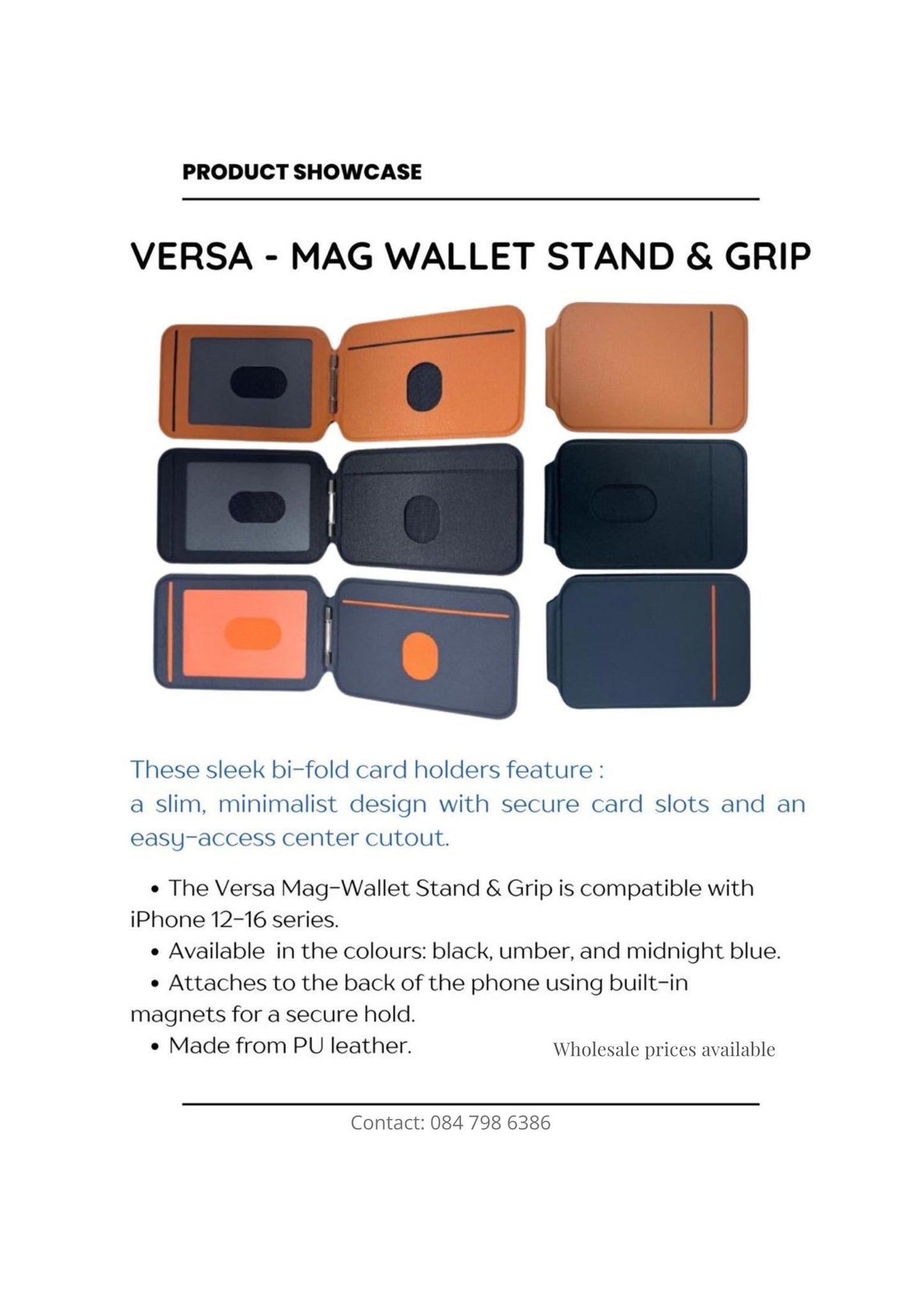 Mag-Flip wallet and stand