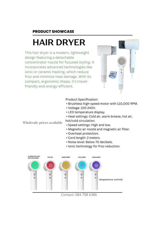 LumiDry Smart hairdyer