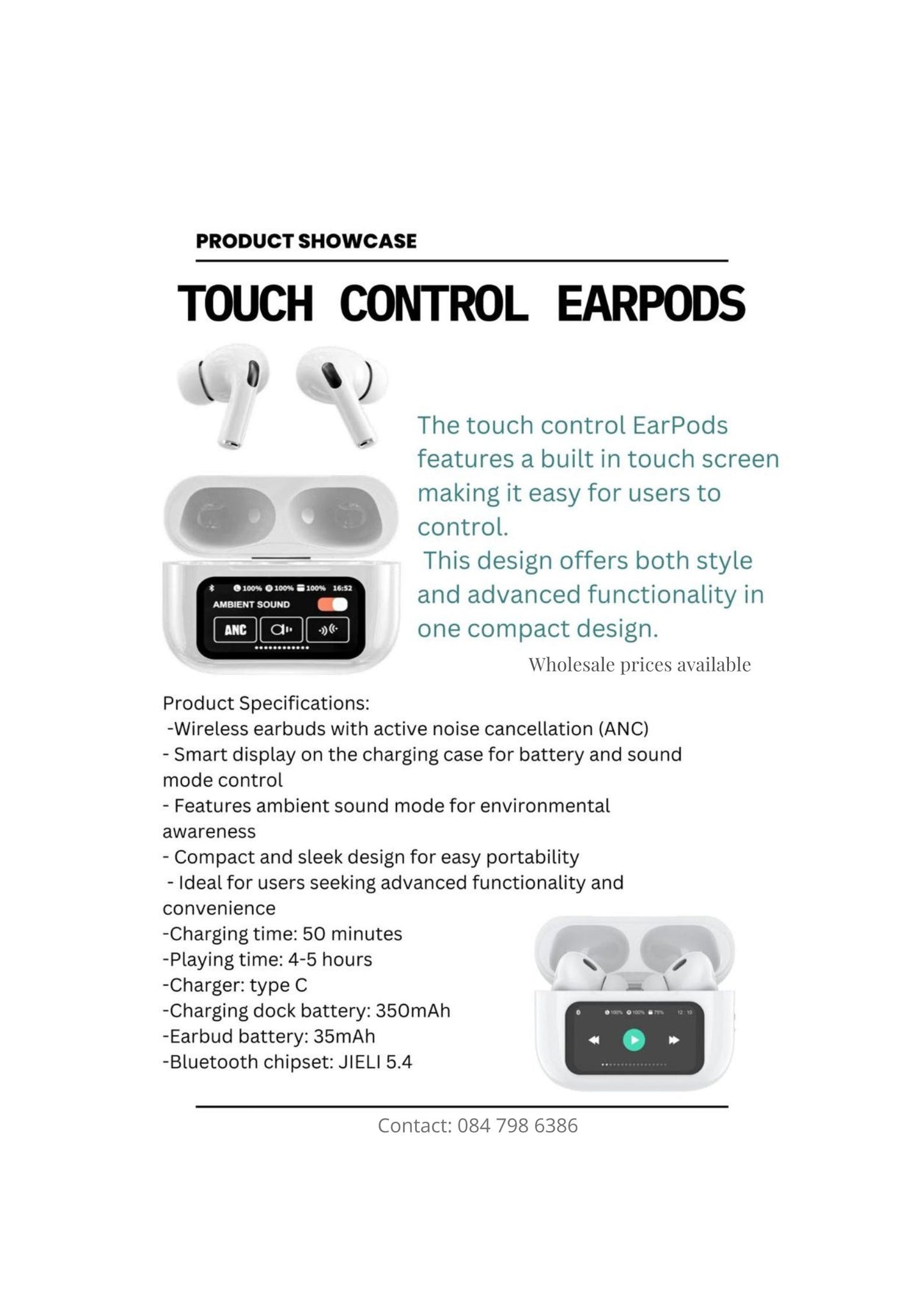 Smart Tap earpods (ST15)