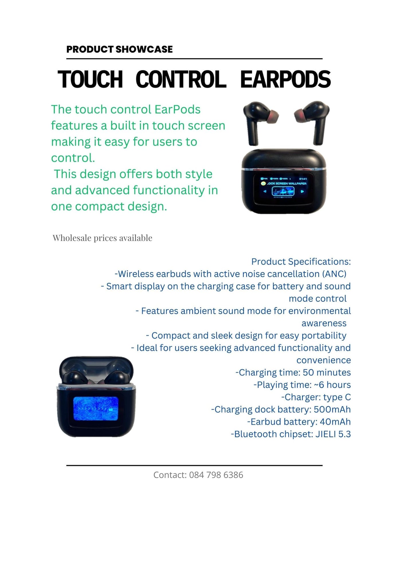 Smart-Tap EarPods (ST68 Pro)